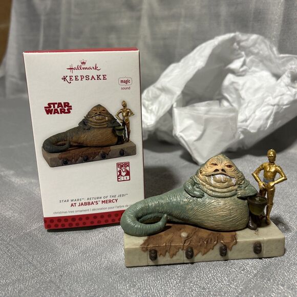 Hallmark 2013 Star WARS At Jabba’s Mercy Keepsake Ornament Magic Sound Jedi - Picture 1 of 15